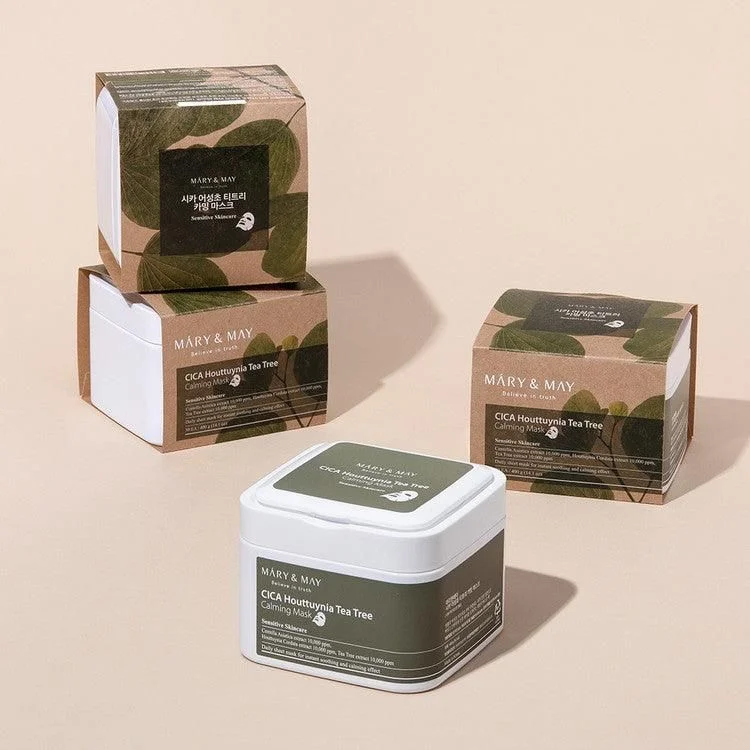 Mary&May Cica Houttuynia Tea Tree Calming Mask 400g 30EA - EmpressKorea