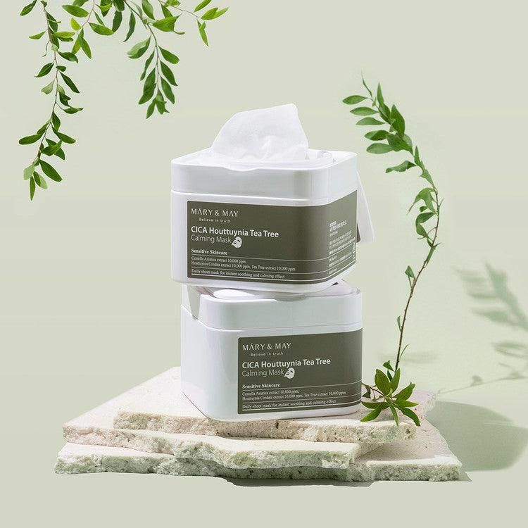 Mary&May Cica Houttuynia Tea Tree Calming Mask 400g 30EA - EmpressKorea