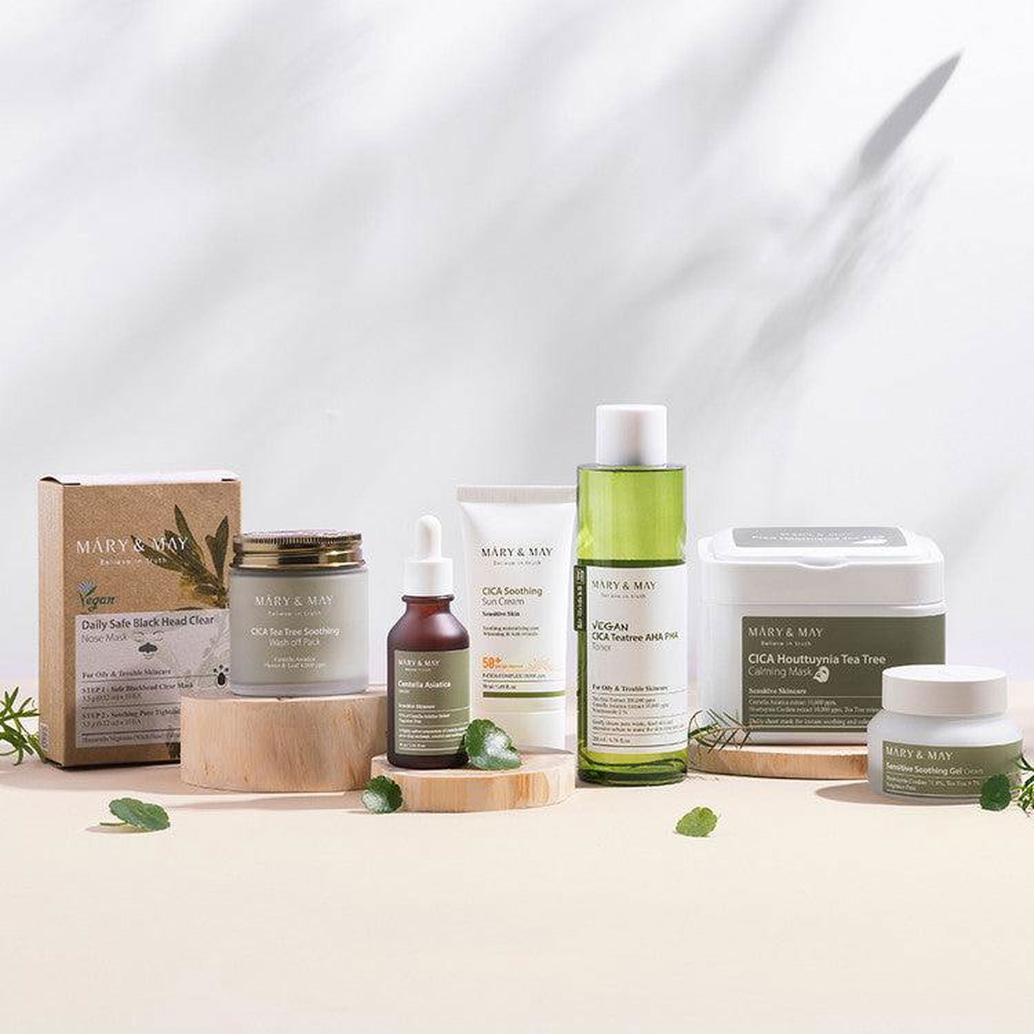 Mary&May Cica Soothing Sun Cream SPF 50+ PA++++ 50ml - EmpressKorea