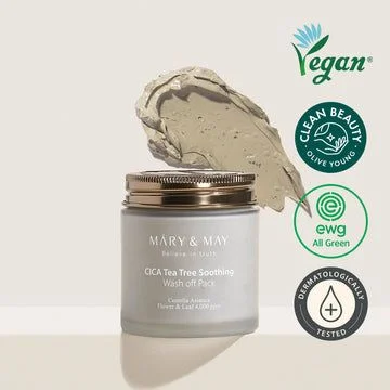 Mary&May Cica Tea Tree Soothing Wash Off Mask 125g - EmpressKorea