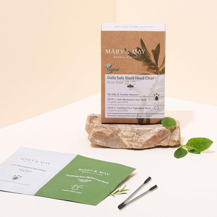 Mary&May Daily Safe Blackhead Clear Nose Mask Pack 10ea - EmpressKorea