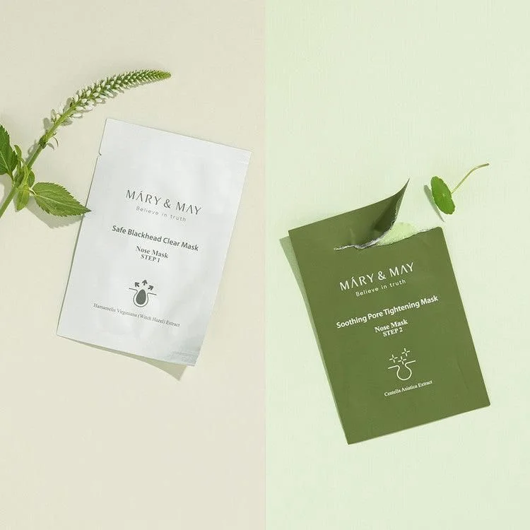 Mary&May Daily Safe Blackhead Clear Nose Mask Pack 10ea - EmpressKorea