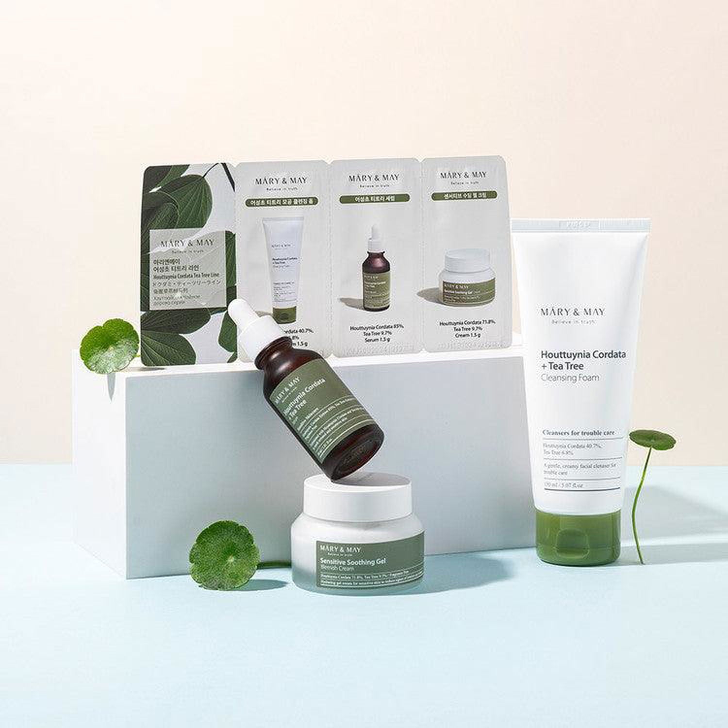 Mary&May Houttuynia Tea Tree Line 3 Step Sachet Starter Kit 7EA - EmpressKorea