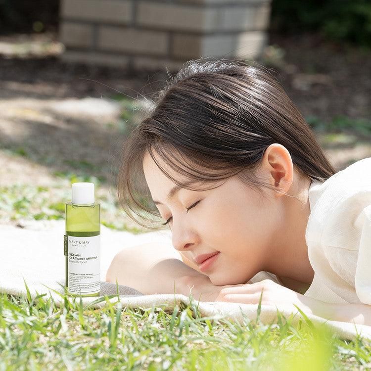 Mary&May Vegan CICA Tea Tree AHA PHA Toner 200ml - EmpressKorea