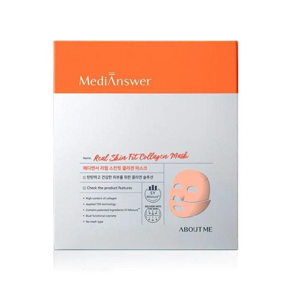 MediAnswer Real Skin Fit Collagen Mask 35g*4EA - EmpressKorea