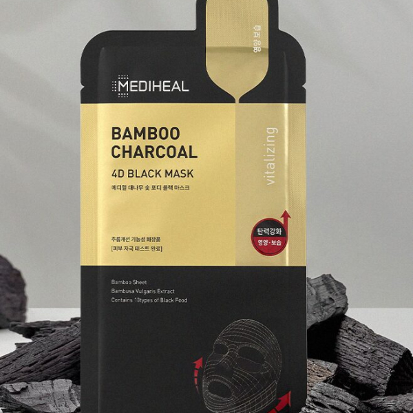 Mediheal Bamboo Charcoal 4D Black Mask 10*25ml - EmpressKorea