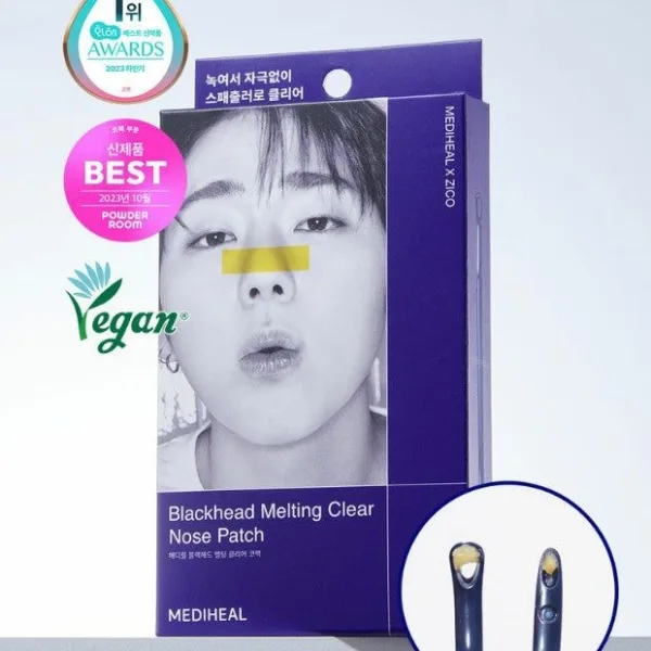 Mediheal Blackhead Melting Clear Nose Pack 4patch - EmpressKorea