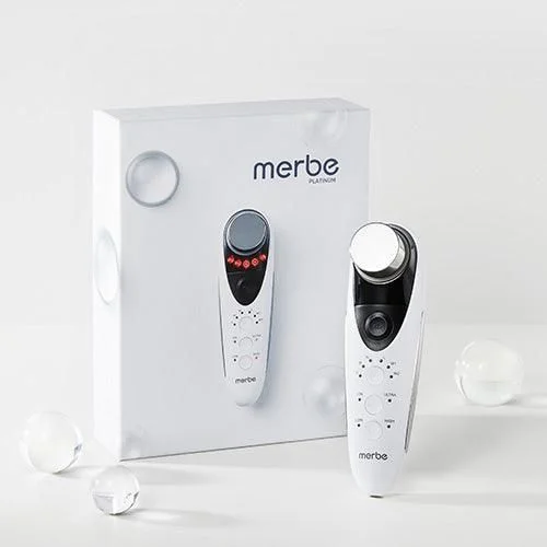 Merbe Ultrasonic Galvanic I-on Anti Aging Skin Care Face Manager Merbe Platinum - EmpressKorea