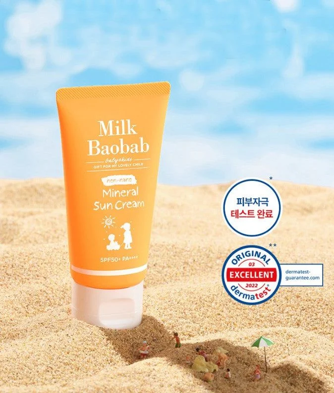 Milk Baobab Baby & Kids Non-Nano Mineral Sun Cream SPF50+ PA++++ 50ml - EmpressKorea