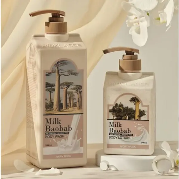 Milk Baobab Body Lotion Ivory Musk 500ml - EmpressKorea