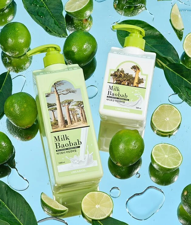 Milk Baobab Body Wash Lime & Basil 1000ml - EmpressKorea