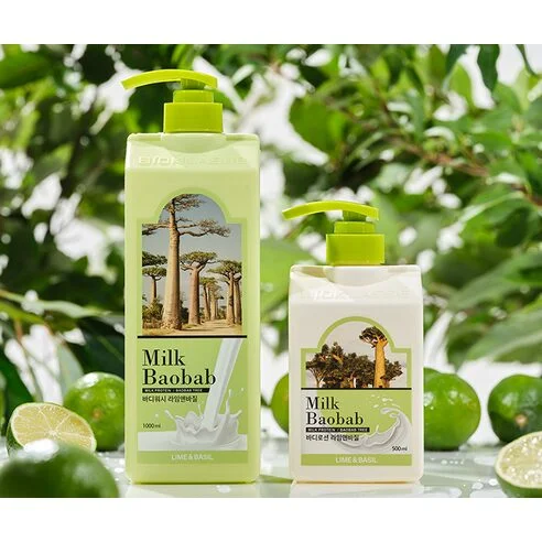 Milk Baobab Body Wash Lime & Basil 1000ml - EmpressKorea