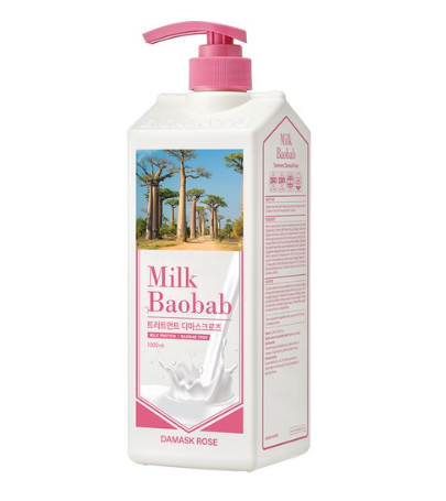 Milk Baobab Protein Damaged Hair Shampoo, Treatment Damask Rose Fragrance 1000ml - EmpressKorea