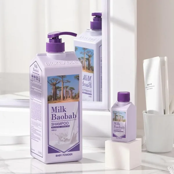 Milk Baobab Shampoo Baby Powder 500ml 1000ml - EmpressKorea