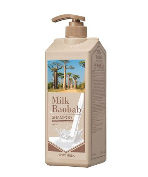 Milk Baobab Shampoo Ivory Musk 1000ml - EmpressKorea
