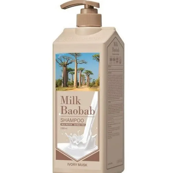 Milk Baobab Shampoo Ivory Musk 1000ml - EmpressKorea