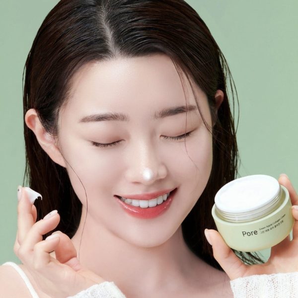 Milk Touch Green Apple Pore Collagen Cream 50ml - EmpressKorea