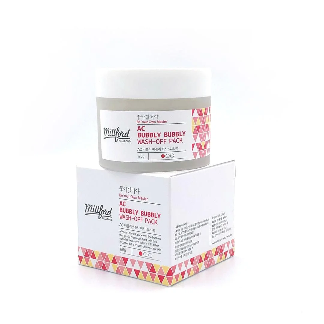 Millford AC Bubbly Bubbly Wash-Off Pack 125g - EmpressKorea