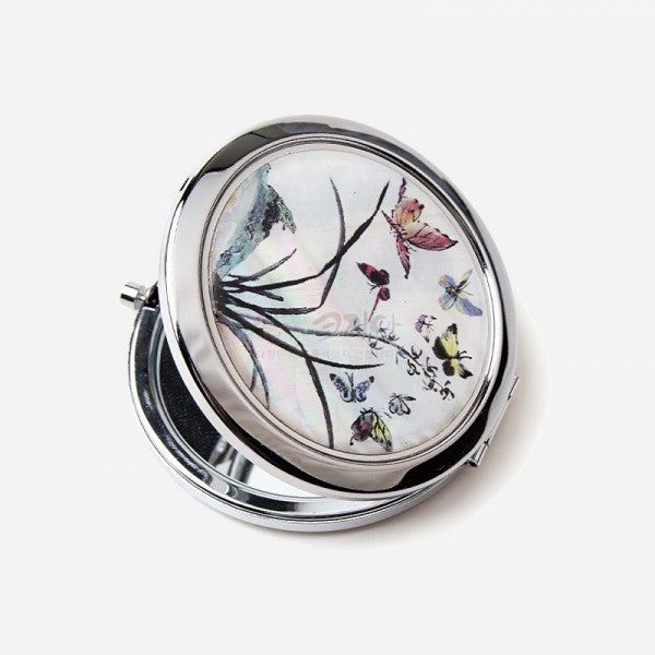Mother-of-pearl Hand Mirror - Orchid made in Korea - EmpressKorea