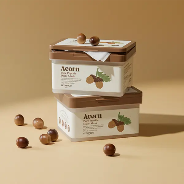 [NEW] SKINFOOD Acorn Pore Peptide Daily Mask Sheet 270g 30pcs - EmpressKorea