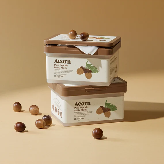 [NEW] SKINFOOD Acorn Pore Peptide Daily Mask Sheet 270g 30pcs - EmpressKorea