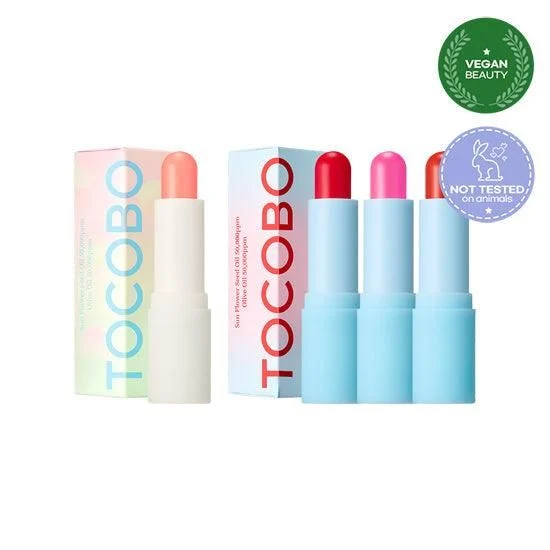 TOCOBO Glow & Glass Tinted Lip Balm (4 Colors) 3.5g - EmpressKorea