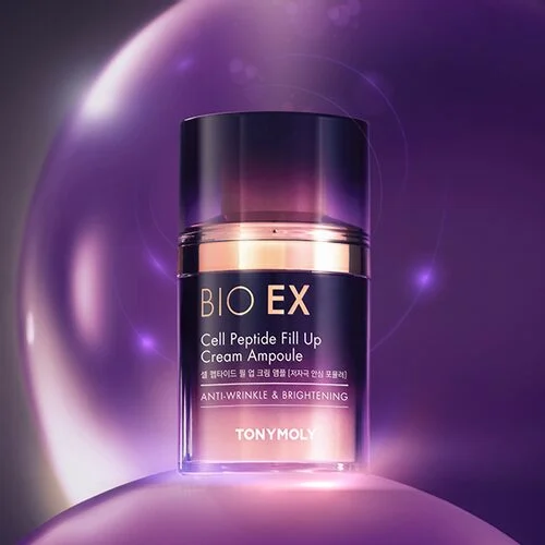 TONYMOLY Bio EX Cell Peptide Fill-up Cream Ampoule 50ml with Refill 30ml - EmpressKorea