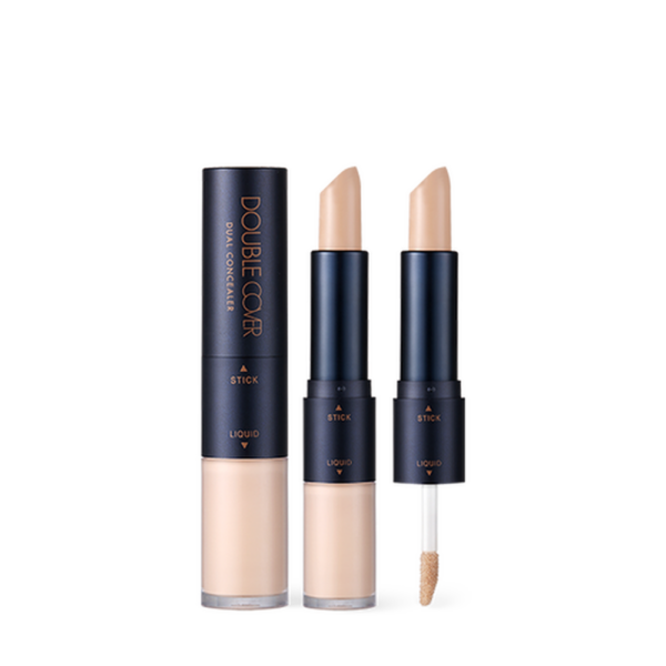 TONYMOLY Double Cover Dual Concealer Stick 3.5g Liquid 4.3g - EmpressKorea