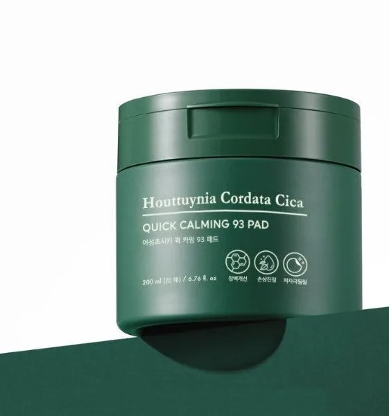 TONYMOLY Houttuynia Cordata Cica Quick Calming 93 Pad 200ml 70pads - EmpressKorea