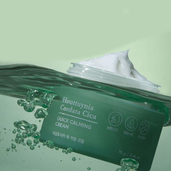 TONYMOLY Houttuynia Cordata Cica Quick Calming Cream 70g - EmpressKorea