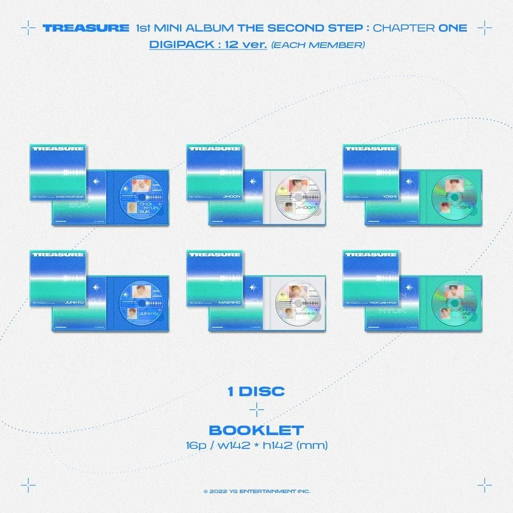 TREASURE - 1st Mini Album - The Second Step: Chapter One (Digipack Ver.) - EmpressKorea