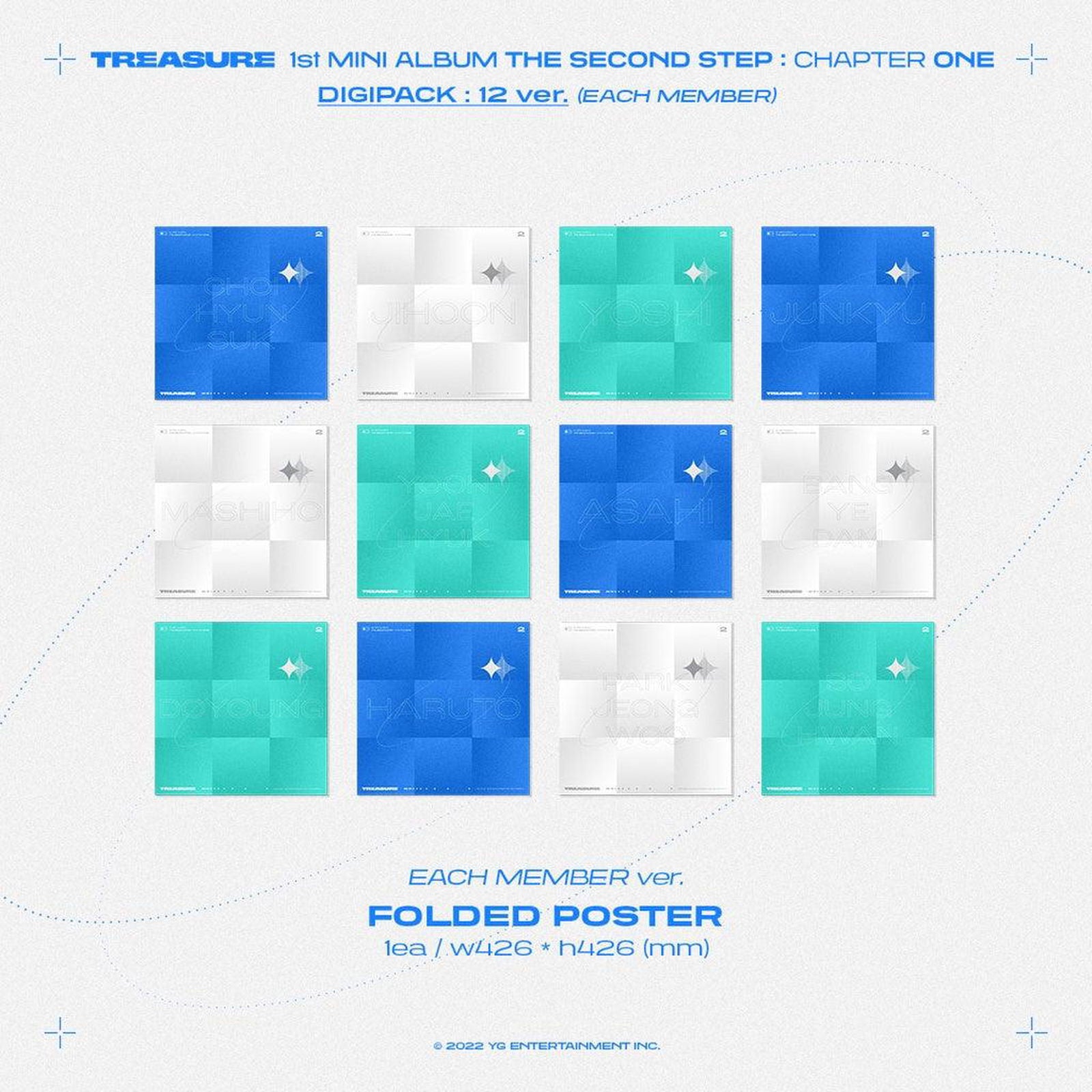 TREASURE - 1st Mini Album - The Second Step: Chapter One (Digipack Ver.) - EmpressKorea