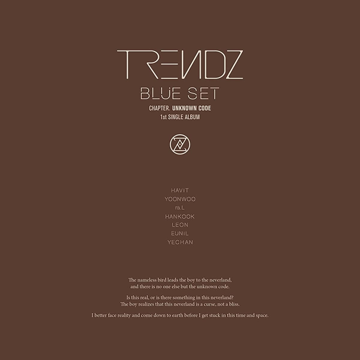 TRENDZ - 1st Single Album: BLUE SET Chapter. UNKNOWN CODE - EmpressKorea