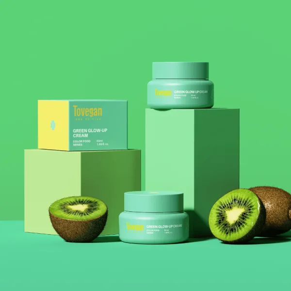Tovegan Green Glow-Up Cream 50ml - EmpressKorea