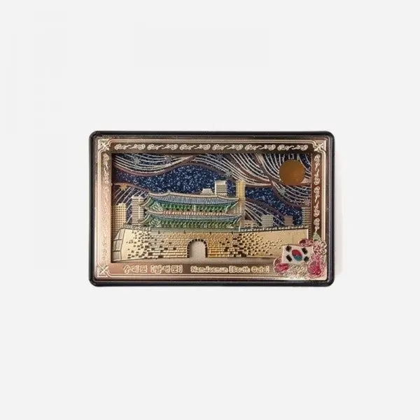 Traditional three-dimensional Magnet - Sungnyemun Gate [Namdaemun] - EmpressKorea
