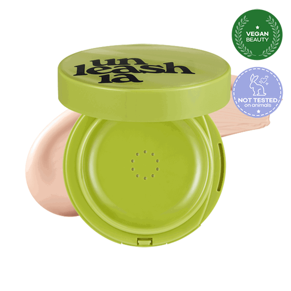 UNLEASHIA Satin Wear Healthy-Green Cushion SPF 30 PA++ (3 Colors) 15g - EmpressKorea