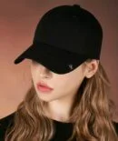 VARZAR Cap Hat Label Visor Overfit Ball Cap Black - EmpressKorea