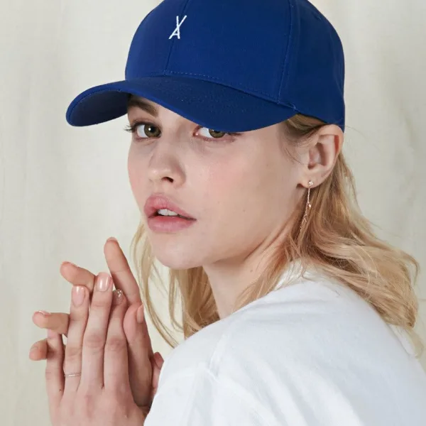 VARZAR Logo Ball Cap Navy - EmpressKorea