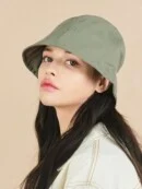VARZAR Metal Tip Banding Bucket Hat Green - EmpressKorea