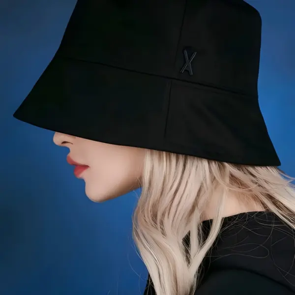 VARZAR Stud Drop Over Fit Bucket Hat - EmpressKorea