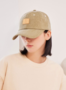 VARZAR VA Square Pigment Label Ball Cap Deep Green - EmpressKorea