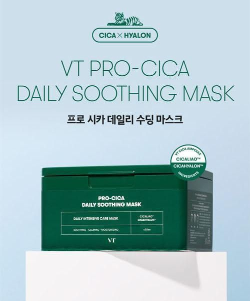 VT CONSMETICS PRO CICA DAILY SOOTHING MASK 30PCS - EmpressKorea