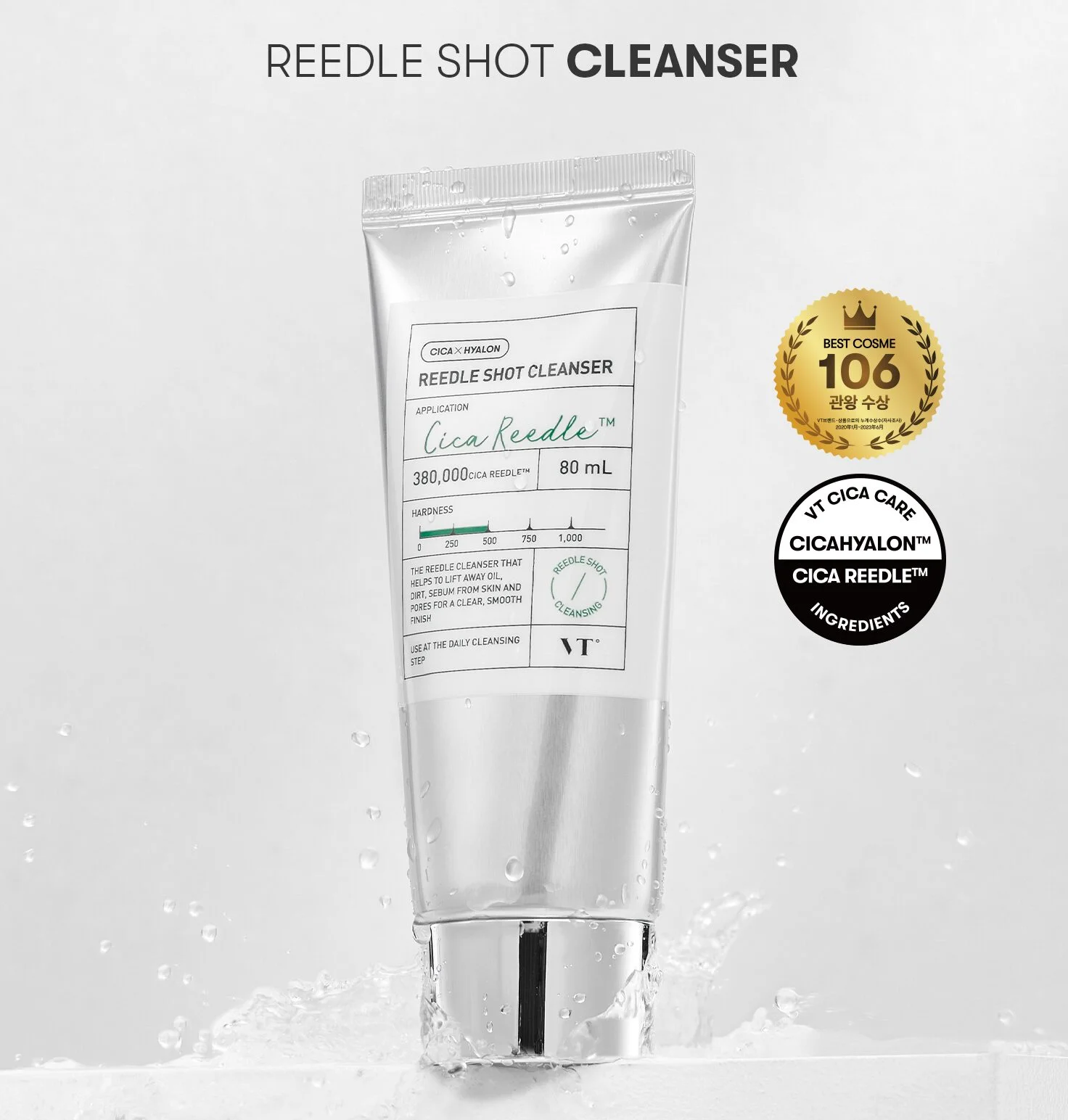 VT Cosmetics Reedle Shot Cleanser 80ml - EmpressKorea
