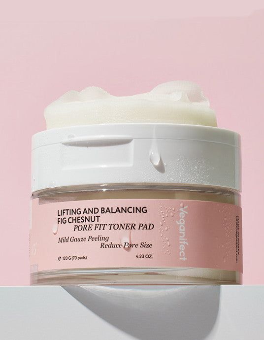 Veganifect Lifting & Balancing Atomizing Balm Pore Fit Toner Pad 70pads 120g - EmpressKorea