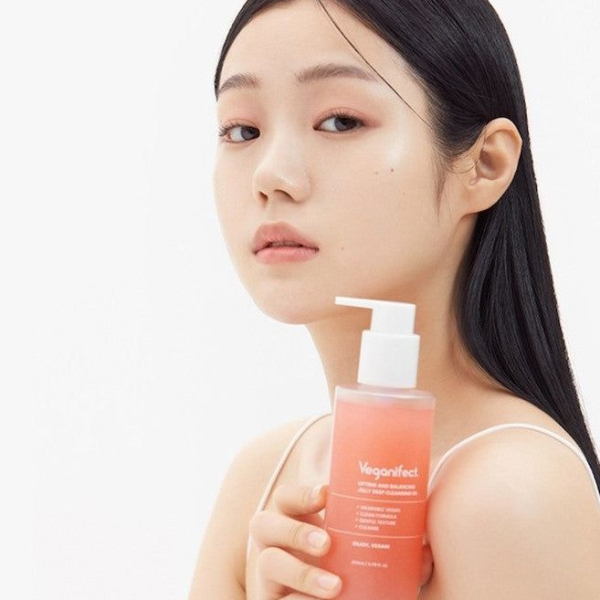 Veganifect Lifting & Balancing Konjac Jelly Deep Cleansing Oil 207ml - EmpressKorea
