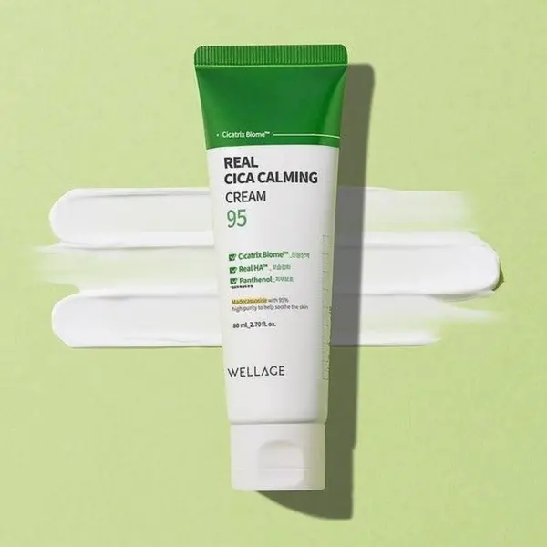 WELLAGE Real Cica Calming 95 Cream 80ml - EmpressKorea