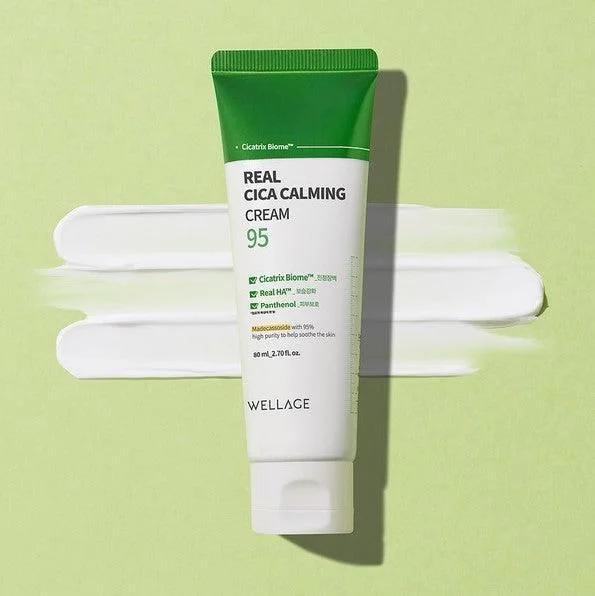 WELLAGE Real Cica Calming 95 Cream 80ml - EmpressKorea