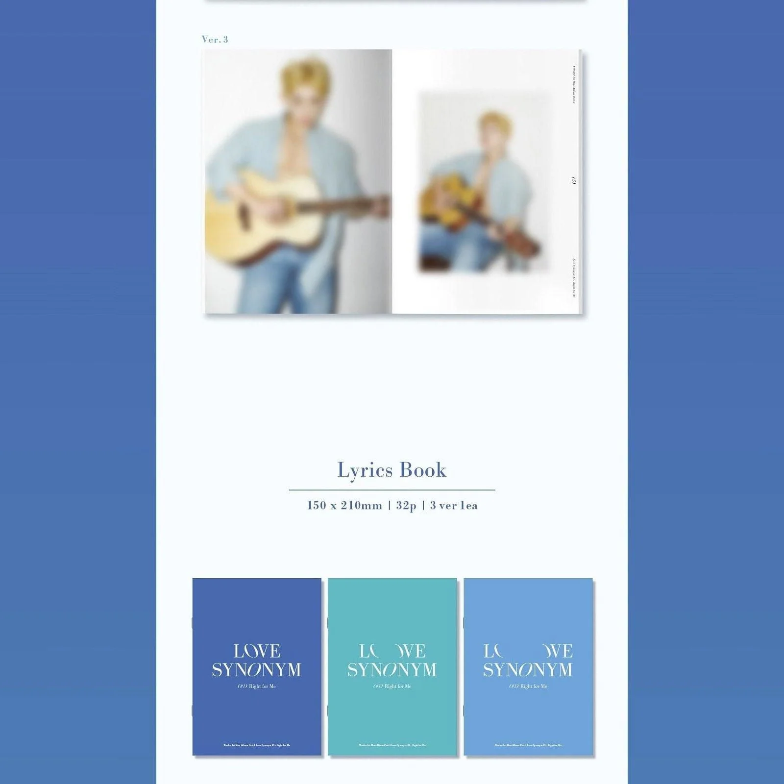 WONHO - 1st Mini Album: Love Synonym (#1) Right for Me - EmpressKorea