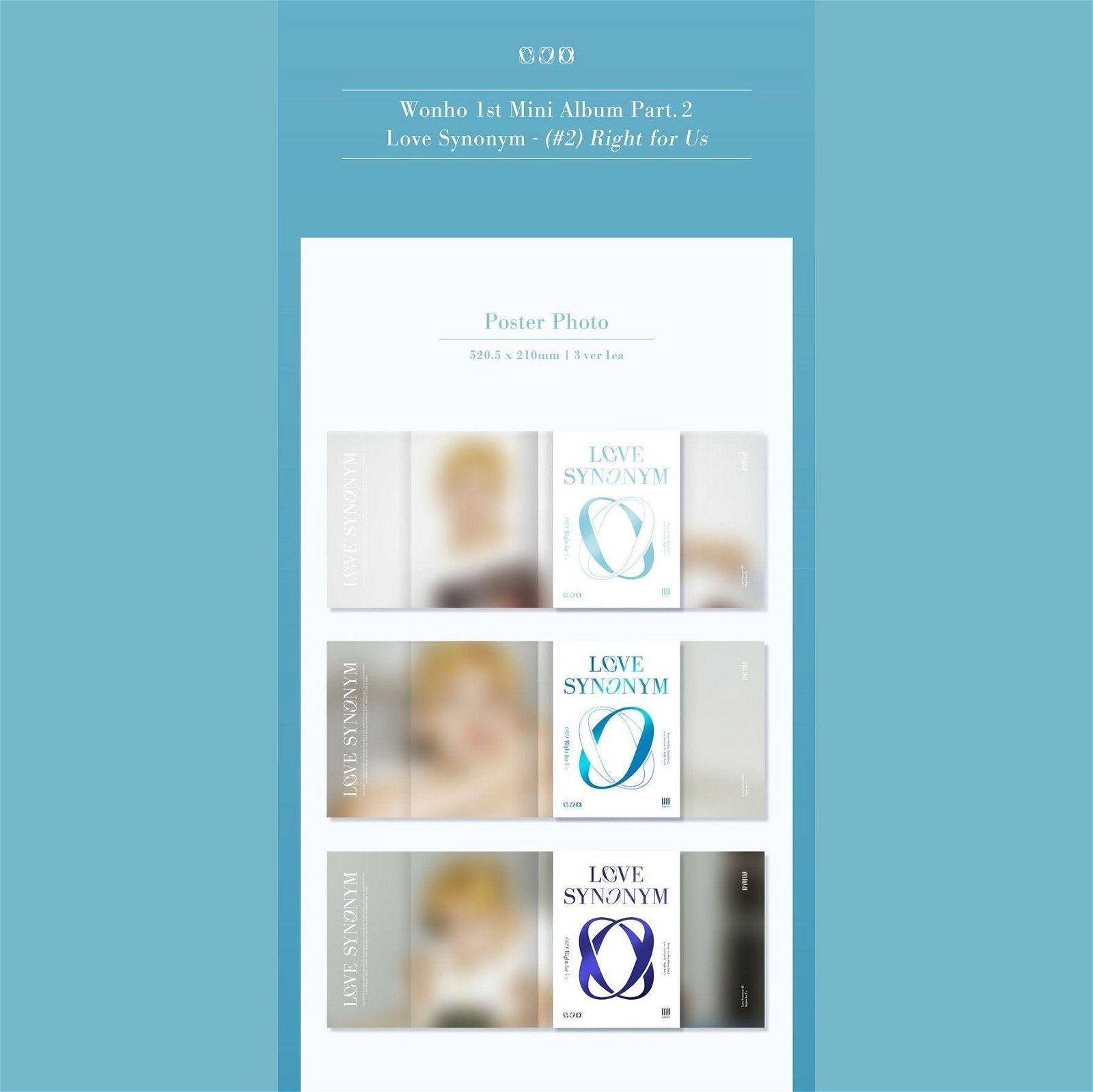 WONHO - 1st Mini Album: Love Synonym (#2) Right for Us - EmpressKorea