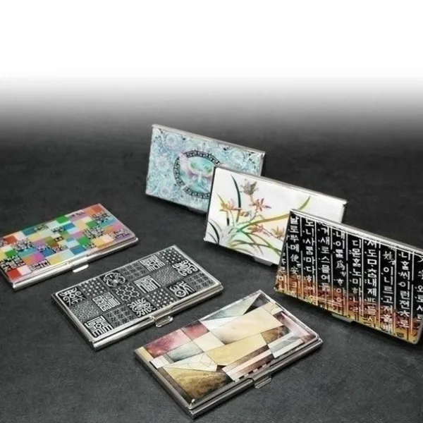 Woojin Art Mother-of-pearl Business Card Case Business Card Wallet - EmpressKorea